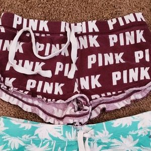 Pink vs sleep shorts